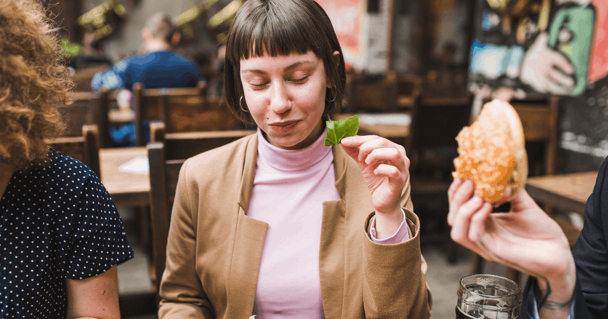 paura di mangiare in pubblico
